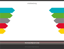 Tablet Screenshot of clubbed.org